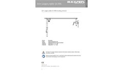 Arm & Hand Surgery Table Carbon Fiber - Manual