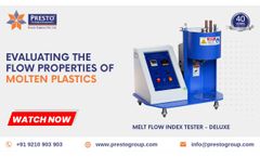 Melt Flow Index Tester - Deluxe Manufacturers - Video