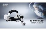 ESC Medicams Wireless LED Headlight 10 Watt for Dental , ENT and Surgical Application - Video