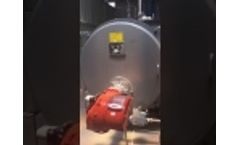 WNS2-1.25-YQ oil gas fired steam boiler installation with PLC panel - Video