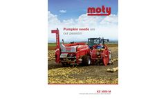 Moty - Model KE 3000 Mechanic - Pumpkin Seed Harvester Datasheet