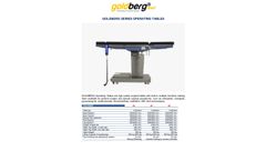 Goldberg Med - Goldberg Series Operating Tables - Brochure