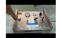 Hydraulic test pump,Hydrostatic pressure test pump,Hydro test pump with pressure chart recorder - Video