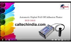 Automatic Pull Off Adhesion Tester as per ASTM D4541 ISO 4624 - Video