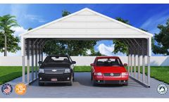 Viking - Model 3436AVC12 - 18x26 Steel Carport Building