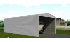 Viking - Model 2451RRV14 - 24x51 Steel RV Carport