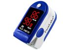 Model FL400 Pulse - Oximeter with Lanyard, Carrying Case and Batteries, Blue