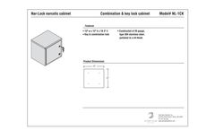 Inter Dyne - Model NL-1CK - Nar-Lock Narcotic Cabinet  - Brochure