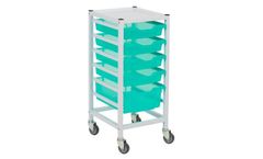 Gratnells - Compact Hospital Storage Trolley With 5 Trays