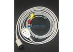 Model Traze 10,Traze12-A - Akas 3 Lead ECG Monitoring Cable(Button/Snap)