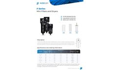 Super-Dry - Model F Series - Filters / Dryers Brochure