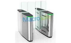Macrosafe - Model MS05S - 1.6 Meter Height Tempered Glass Swings Flap Barrier Gate