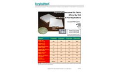 SurgicalMesh - Polytetrafluoroethylene Felt - Brochure