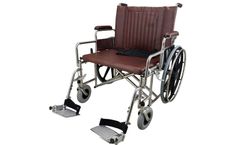 MRIequip - Model WC-X003 - MRI Wheelchair, 26 Inch Wide, Heavy Duty, Non-Magnetic, Detachable Footrest