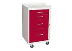AliMed - Model 938382/BEI/TT - Mini Series - 4-Drawer Emergency Cart