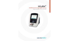 Micropoint mLabs - Model SARS-CoV-2 - IgG/IgM Assay - Brochure
