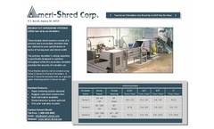 Ameri-Shred - Series 3, 4 or 5 - Double Cut Shredding Systems - Brochure