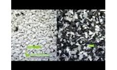 Separation of Shredded PVC Window Profiles, Line Capacity 750 kg/h - Video