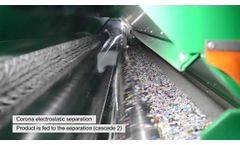 Separation of PE+PP Mix + Impurities Al, Cu, Wood, Line Capacity 1500 KGPH - Video