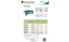 SMF PRODECOLOGIA - Model PBM - Drum Magnetic Separator - Brochure