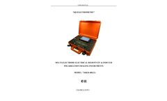 SiberGeo - Model SibER 48K12 - Multi-Electrode Electrical Resistivity & Induced Polarization Imaging Instrument Manual