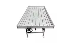 High Yield Greenhouse Mobile Ebb Flow Grow Table with Rolling Bench