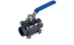 STV - Model Q11F-1000WOG-DN25-WCB - 3PC Carbon Steel Ball Valve