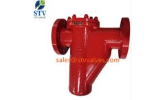 STV - Model BS41H-1500LB - 1500LB Cast Steel Basket Strainer, ASTM A216 WCC,2 IN,RF END