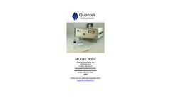 Quantek - Model 905V IQ / PQ / OQ (Draft) - Pharmaceutical Vial O2 Analyzer - Manual