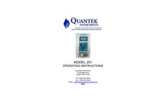 Quantek - Model 201 - Portable Oxygen Analyzer - Manual