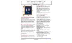 TAC - Model XLE 106-1-2 - H2S H2O Online Process Analyzer Datasheet