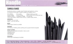 CANNULA-RANGE - Brochure