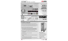 Sinalda - Model FCL - Three-Phase Variable Output Static Voltage & Frequency Converters - Brochure