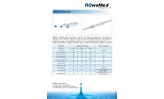 RoweMed - Hydrophilic Disposable Hollow Fibre Filters Datasheet