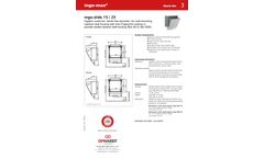 OPHARDT Hygiene - Model ingo-slide 15 E - Hygienic Waste Bin for Hands-Free Operation Datasheet