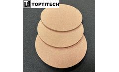 TOPTITECH - Red Copper Spherical Powder Porous Filter Plate