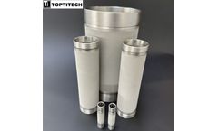 TOPTITECH - 0.45um Double-opened Titanium Powder Porous Filter Pipe