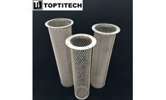TOPTITECH - Precision-layered titanium basket for copper sulfate ore filtration
