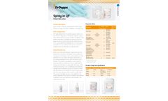Spray In QF - Data Sheet