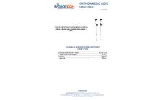 Fisiotech - Grey Varnished Aluminium Alloy Crutches - Brochure