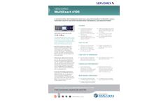 Servomex - Model Safe Area 4200/4210 - Gas Analyzer Brochure