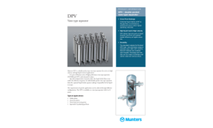 Munters DPV Vane Type Separator - Product Sheet