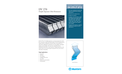 Munters DV 270 Droplet Separator (Mist Eliminator) - Product Sheet