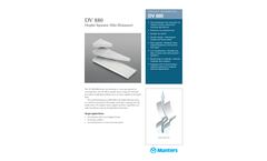 Munters DV 880 Droplet Separator (Mist Eliminator) - Product Sheet