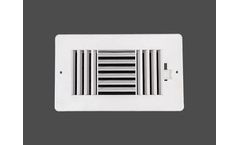 HBI - Model 3SW-P - Three Way Plastic Side Wall/Ceiling Register