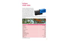HySpex - Model VNIR-1800 - Hyperspectral Camera - Brochure