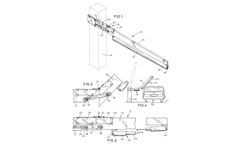How does a hinged barrier gate arm work?
