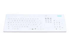 Cleankeys - Model Ck4 - Capacitive Glass Keyboard with Touchpad and Number Pad