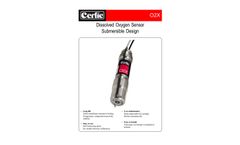 CERLIC - Model O2X - Dissolved Oxygen Sensor Submersible Design - Brochure