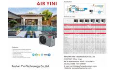 Air Yini - Model YINI-015-YC - Spa Pool Water Heater - House Swimming Pool Heat Pump - Brochure